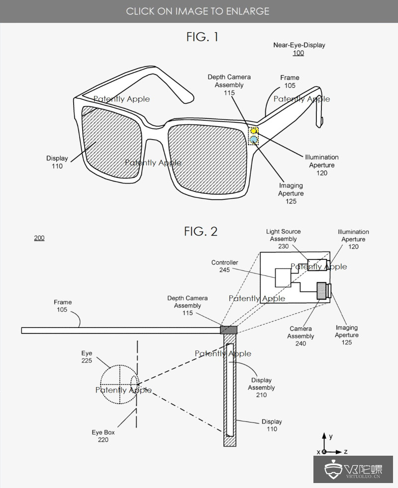 Facebook新专利曝光：可用于AR眼镜的深度相机系统
